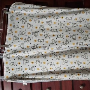 Winnie the Pooh double sided baby blanket